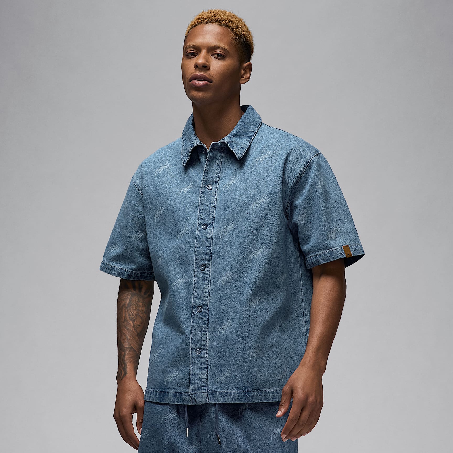 Jordan Flight Heritage Men's Denim Top. Nike ID